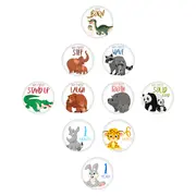 Set Stickere pentru Fotografii de bebelusi My First Baby Milestone Stickers Unisex 15 cm