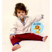 Set Stickere pentru Fotografii copii Funny Animals Baby Milestone Stickers pentru baieti -15 cm diametru