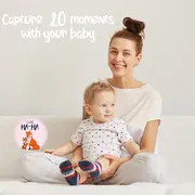 Set stickere foto bebeluse model My First Baby Milestone Stickers pentru Fetite - 15 cm diametru