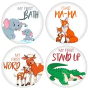 Set Stickere pentru Fotografii de bebelusi My First Baby Milestone Stickers Unisex 15 cm