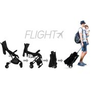 Carucior de calatorie troller ultracompact Asalvo FLIGHT -TRAVEL+ Black/Green - 18571