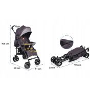 Lionelo - Carucior sport Irma Cu accesorii, Negru BYNLO-IRMA_BLACK/DARKGREY