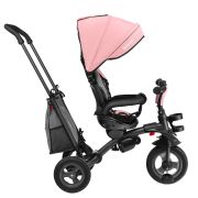 Lionelo - Tricicleta Tris Candy Mecanism de pedalare libera, Suport picioare, Control al directiei, Scaun reversibil, Rotire 360 grade, Pliabila, Roz/Gri BYNLO-TRISCANDY_ROSE/GREY