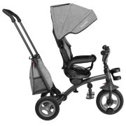 Lionelo - Tricicleta Tris Stone Grey Mecanism de pedalare libera, Suport picioare, Control al directiei, Scaun reversibil, Rotire 360 grade, Pliabila, Gri BYNLO-TRISSTONE_GREY