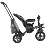 Lionelo - Tricicleta Tris Stone Grey Mecanism de pedalare libera, Suport picioare, Control al directiei, Scaun reversibil, Rotire 360 grade, Pliabila, Gri BYNLO-TRISSTONE_GREY