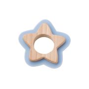 Jucarie naturala pentru dentitie star bleu tna1704-b