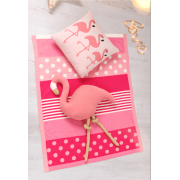 Perna decor flamigo roz/auriu tnabg046