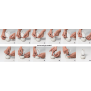 Sireturi elastice albe 14 buc tnash0392