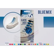 Sireturi elastice mix albastre 14 buc tnash0606