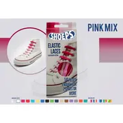 Sireturi elastice mix roz 14 buc tnash0613