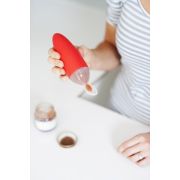 PACHET PROMO - PULP - dispozitiv de hranire din silicon culoare albastru+verde + Lingurita SQUIRT cu rezervor culoare verde - KDC7487635