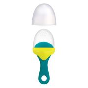 PACHET PROMO - PULP - dispozitiv de hranire din silicon culoare albastru+verde + Lingurita SQUIRT cu rezervor culoare verde - KDC7487635