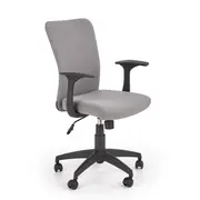 Scaun birou copii hm nody, mecanism de balans, cu brate, tapiterie stofa, rotire 360 ˚, cadru polipropilena, 100 kg, gri drm8792