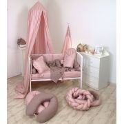 Baldachin Suspendat Multifunctional, Bumbac, 320x250 Cm, Pure Roz Pjb80052