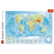PUZZLE TREFL 1000 HARTA FIZICA A LUMII VIV10463