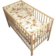 Lenjerie patut hubners ursuletul si amicii 4 piese crem hublenhusa4c