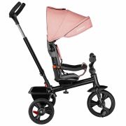 Lionelo - Tricicleta Haari Bubblegum Suport picioare, Control al directiei, Scaun reversibil, Rotire 360 grade, Pliabila, Roz BYNLO-HAARI_BUBBLEGUM