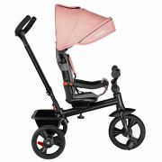 Lionelo - Tricicleta Haari Bubblegum Suport picioare, Control al directiei, Scaun reversibil, Rotire 360 grade, Pliabila, Roz BYNLO-HAARI_BUBBLEGUM