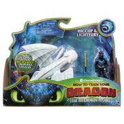 DRAGONS 3 FIGURINA HICCUP SI FURIA LUMINII CU LANSATOR VIV6045112_20107882