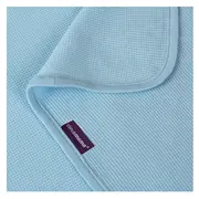 Paturica din bumbac Waffle Weave 120 x 140 cm- Blue Clevamama 3464 SUPclvm_3464