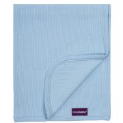 Paturica din bumbac Waffle Weave 120 x 140 cm- Blue Clevamama 3464 SUPclvm_3464