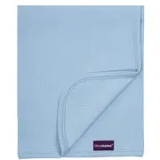 Paturica din bumbac Waffle Weave 120 x 140 cm- Blue Clevamama 3464 SUPclvm_3464