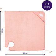Prosop de baie pentru bebelus si mama roz Clevamama 2922N SUPclvm_DU-2922N