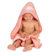 Prosop de baie pentru bebelus si mama roz Clevamama 2922N SUPclvm_DU-2922N