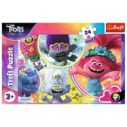 PUZZLE TREFL 24 MAXI LUMEA MUZICALA A TROLILOR VIV14318
