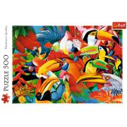 PUZZLE TREFL 500 PASARI COLORATE VIV37328