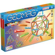 Set de constructie magnetic Geomag, Confetti, 127 piese - 4AKGEOM-354