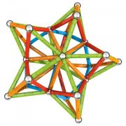 Set de constructie magnetic Geomag, Confetti, 127 piese - 4AKGEOM-354