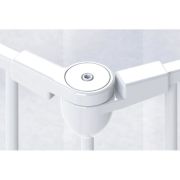 Tarc de siguranta modular cu 5 panouri, metal alb, Noma, N94047