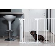 Tarc de siguranta modular cu 5 panouri, metal alb, Noma, N94047
