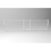 Tarc de siguranta modular cu 5 panouri, metal alb, Noma, N94047