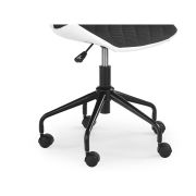 Scaun birou ergonomic, hm matrix, stofa si piele ecologica, inaltime reglabila, rotire 360 ˚, 100 kg, alb/negru drm4762