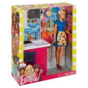 BARBIE SET BUCATARIE CU ACCESORII SI PAPUSA VIVMTDVX51_DVX54