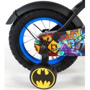 Bicicleta Volare pentru baieti 12 inch cu roti ajutatoare Batman partial montata - SOLVOL81234-IT