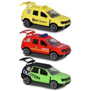 Set majorette dacia duster masina taxi, masina de pompieri si masina negru cu verde hubs212057261sro-tpv
