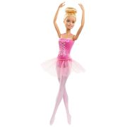 PAPUSA BARBIE BALERINA BLONDA CU COSTUM ROZ VIVMTGJL58_GJL59