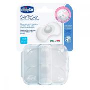 Aparatoare Chicco din silicon pentru mamelon marimea S-M, 2buc, 0luni+ CHC09033-7