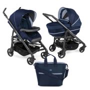 Carucior 2 in 1 Chicco Duo Love UP, carucior si landou, India Ink, 0luni+  - CHC79821-8_INDIA INK