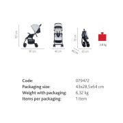 Carucior sport Chicco Ohlala 2, Silver (Gri), 0luni+ CHC79472-8_SILVER