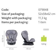 Scaun auto Chicco Unico Isofix rotativ, Jet Black (Negru), Grupa 0+/1/2/3 - CHC79848-8_JET BLACK
