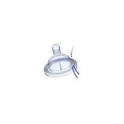 Tetina Chicco silicon PHYSIOLOGIC, 2buc, flux normal, sistem avansat anticolici, 0luni+ - CHC20811-7