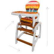 Scaun de masa Juju Eat&amp;Play, Maro JUJJu3002-Brown-2