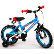 Bicicleta pentru copii Volare Super Children Blue 91431 14 inch cu roti ajutatoare si frana de mana - SOLVOL91431