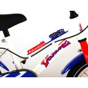 Bicicleta pentru copii Volare Super Children White 91436-IT 14 inch cu roti ajutatoare si frana de mana - SOLVOL91436-IT
