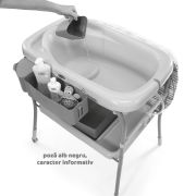 Cadita cu masa de infasat Chicco, Happy Silver (Gri), 0luni+ - CHC79348-8_HAPPY SILVER