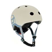 Casca De Protectie Pentru Copii, Sistem De Reglare Magnetic Cu Led, Xxs-s, 45-51 Cm, 1 An+, Ash, Scoot  Ride Pjb96360